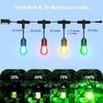 Color Changing Music Sync String Lights, 96ft