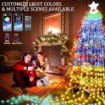 Uniwolf Smart Music Sync Christmas Lights, 11ft