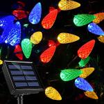 HUGSVIK 50LED Solar Christmas Lights – 21FT, 8 Modes