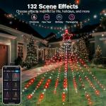 Smart Music Sync Christmas Tree Lights with Remote