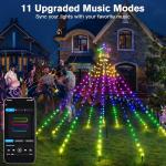 Smart Music Sync Christmas Tree Lights with Remote