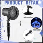 Christian Nativity Scene Music-Synced Projector Lights