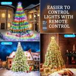 Uniwolf Smart Music Sync Christmas Lights, 11ft