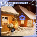 Christian Nativity Scene Music-Synced Projector Lights