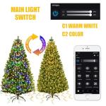Smart Music Sync Christmas Tree Lights, 400 LEDs