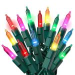 100 Count Multicolored Music Sync Christmas Lights