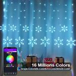 Music-Sync Smart Snowflake Icicle Lights - 11.5ft