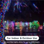 100 Count Multicolored Music Sync Christmas Lights