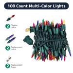 100 Count Multicolored Music Sync Christmas Lights