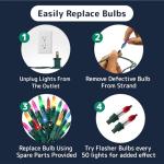 100 Count Multicolored Music Sync Christmas Lights