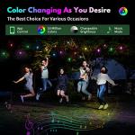 Color Changing Outdoor String Lights with Music Sync