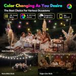 50ft Color Changing Musical Outdoor String Lights
