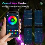 Color Changing Outdoor String Lights with Music Sync