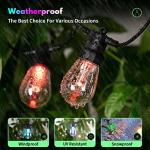 Color Changing Outdoor String Lights with Music Sync