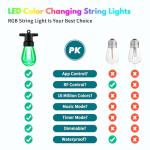 50ft Color Changing Musical Outdoor String Lights