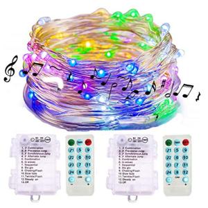 Music Sync String Lights – 100 LEDs, 12 Modes