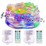 Music Sync String Lights – 100 LEDs, 12 Modes