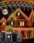 33FT Smart Music Sync Christmas Icicle Lights
