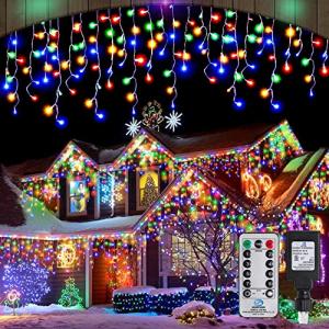 Synchronized Music Christmas Icicle Lights with Remote