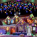 Synchronized Music Christmas Icicle Lights with Remote