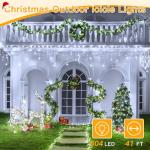 Ollny 41FT Cool White Icicle Lights with Remote