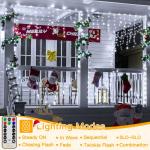 Ollny 41FT Cool White Icicle Lights with Remote
