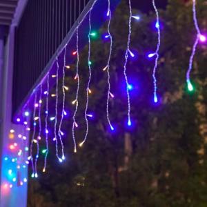 GTSYDING Music-Synchronized LED Icicle Lights 13Ft