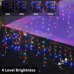 Synchronized Music Christmas Icicle Lights with Remote