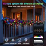 33Ft Smart RGB Globe String Lights with Music Sync