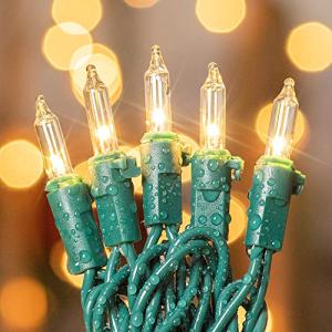 50-Count White Mini Christmas Lights for Music