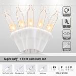 200 Connectable Warm White Icicle Christmas Lights