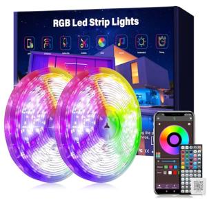 130ft Music Sync Color Changing LED Strip Lights
