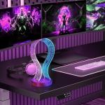 LED Headphone Stand with Music Sync Night Light