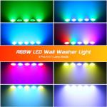 5-Pack RGBW LED Sound-Activated Stage Lights