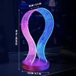 LED Headphone Stand with Music Sync Night Light