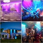 5-Pack RGBW LED Sound-Activated Stage Lights