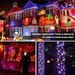 33ft RGB Christmas Lights, Synchronized to Music