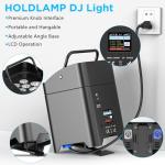 Battery-Powered RGBWA+UV Musical Uplights - 4 Pack
