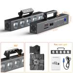 5-Pack RGBW LED Sound-Activated Stage Lights