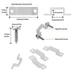 100 Pack LED Rope Light Mounting Clips