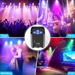 Battery-Powered RGBWA+UV Musical Uplights - 4 Pack