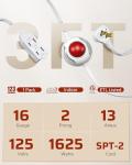 DEWENWILS 12 FT Christmas Light Power Cord