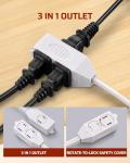 DEWENWILS 12 FT Christmas Light Power Cord