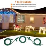 25 FT Outdoor Power Cord for Christmas Lights