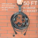 Yodotek 50FT 16 Gauge Power Extension Cord