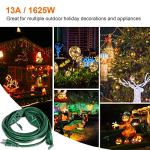 25 FT Outdoor Power Cord for Christmas Lights