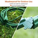 25 FT Outdoor Power Cord for Christmas Lights