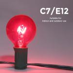 Multicolor G40 Christmas Light Bulbs - 25 Pack