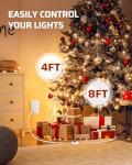 DEWENWILS 12 FT Christmas Light Power Cord