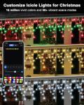 99FT Smart Bluetooth Christmas Icicle Lights